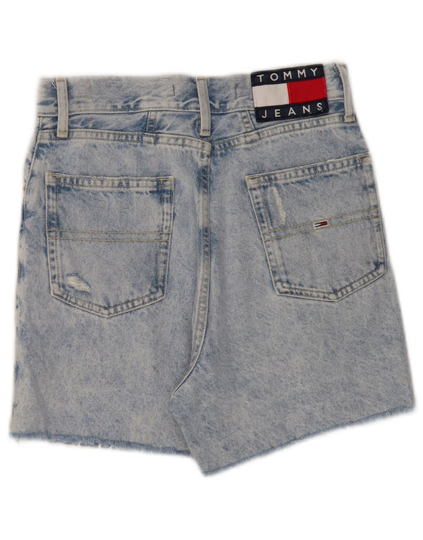 TOMMY HILFIGER Pantaloni scurți din denim cu talie înaltă pentru femei Mom Distressed W24 XS Blue