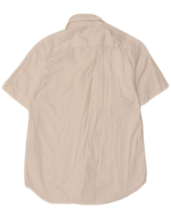 Cămașă cu mânecă scurtă pentru bărbați Gas Bumbac alb mic