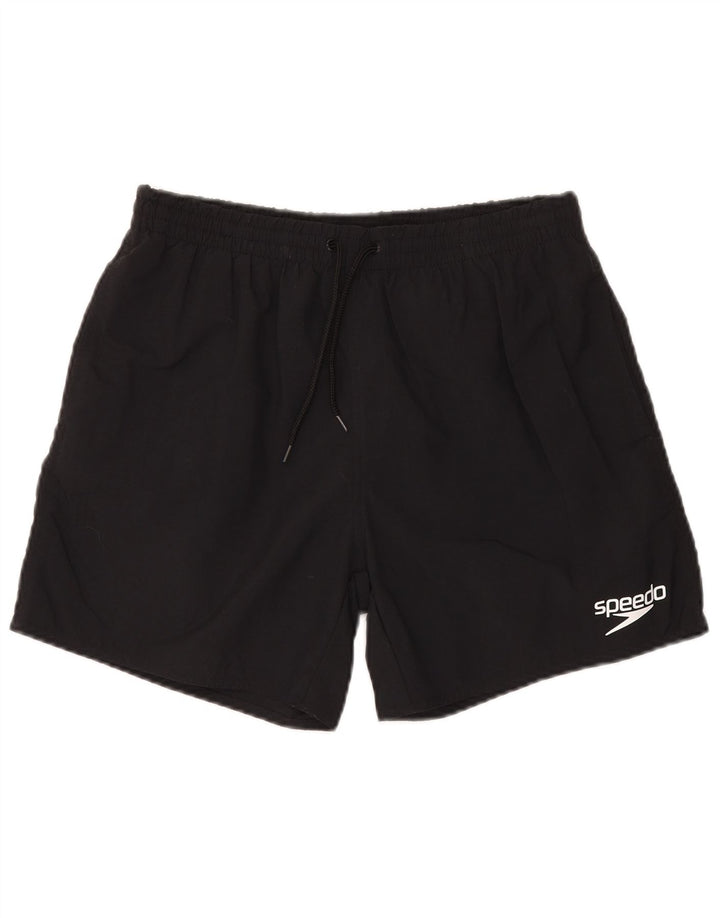 Pantaloni scurți de înot Speedo pentru bărbați, poliamidă neagră medie
