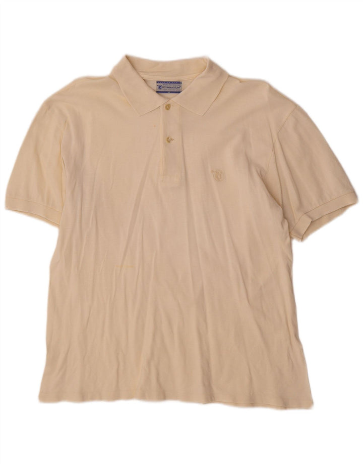 Tricou polo pentru bărbați Gymnasium Bej mediu