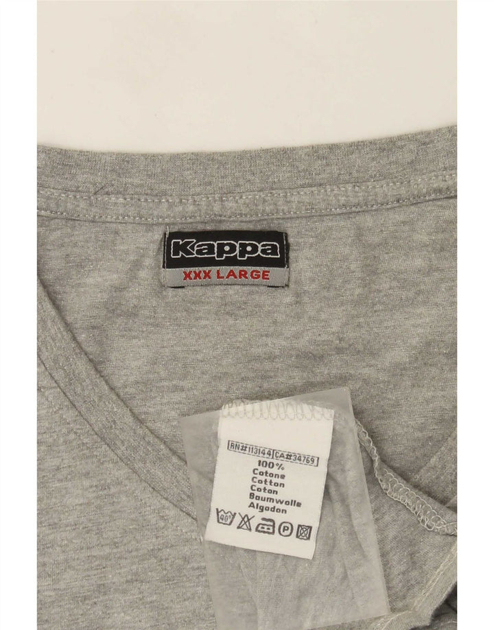 Tricou Bărbați Kappa Top 3XL Bumbac Gri