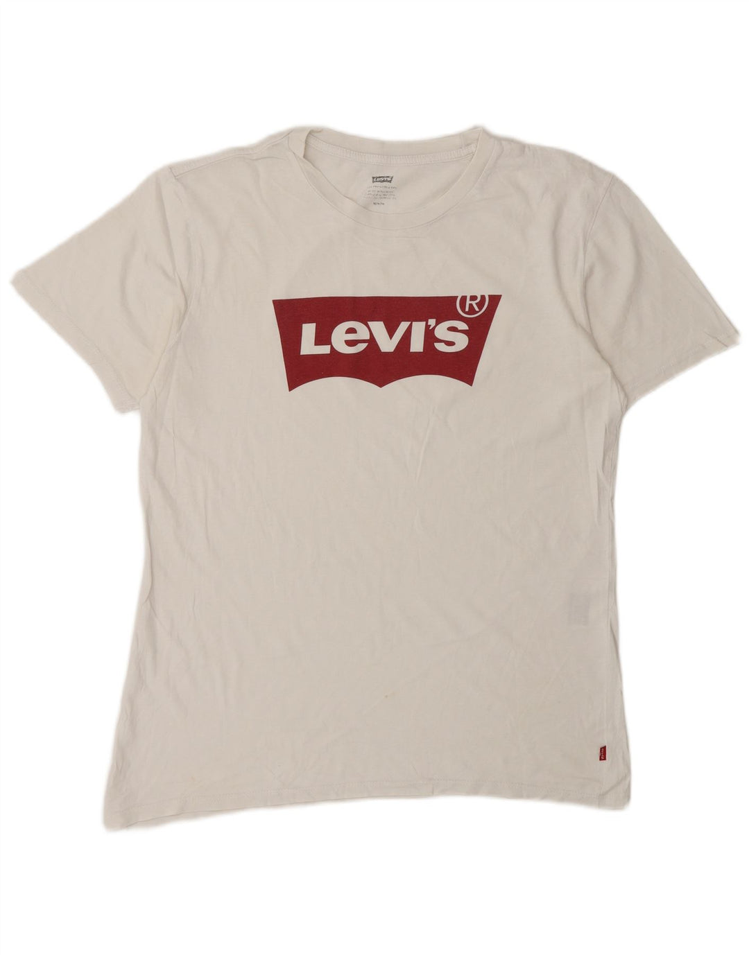 Tricou grafic pentru bărbați LEVI'S Top Mediu Alb
