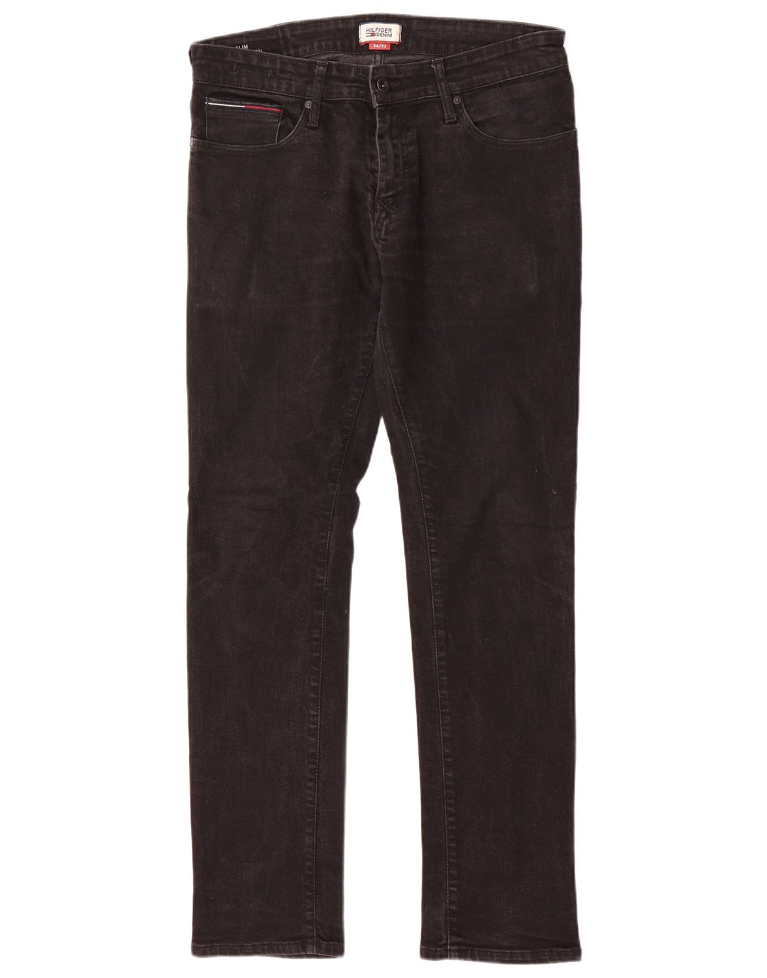 Blugi pentru bărbați TOMMY HILFIGER Scanton Slim W34 L32 bumbac negru