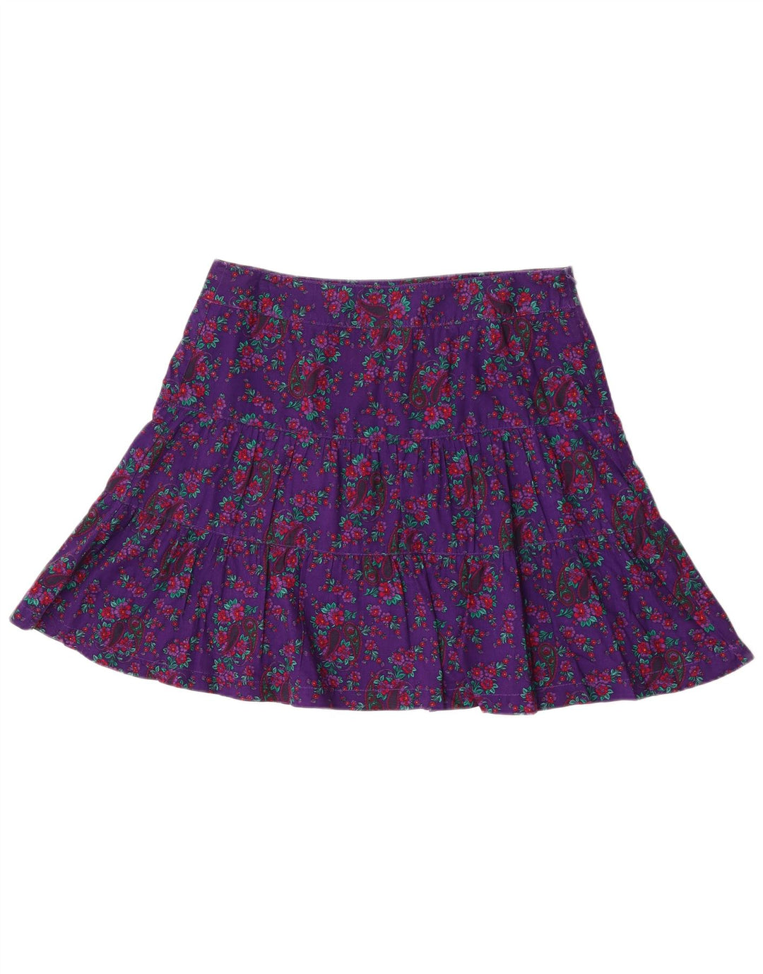 Fusta Mini S.Oliver Femei EU 40 Medium W34 Bumbac Floral Mov