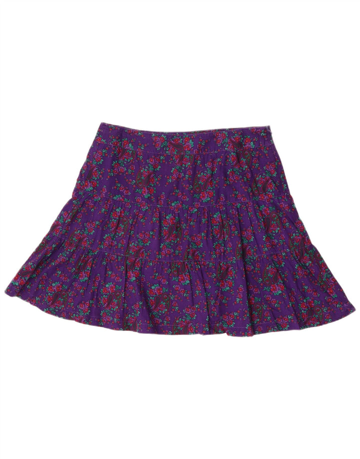 Fusta Mini S.Oliver Femei EU 40 Medium W34 Bumbac Floral Mov