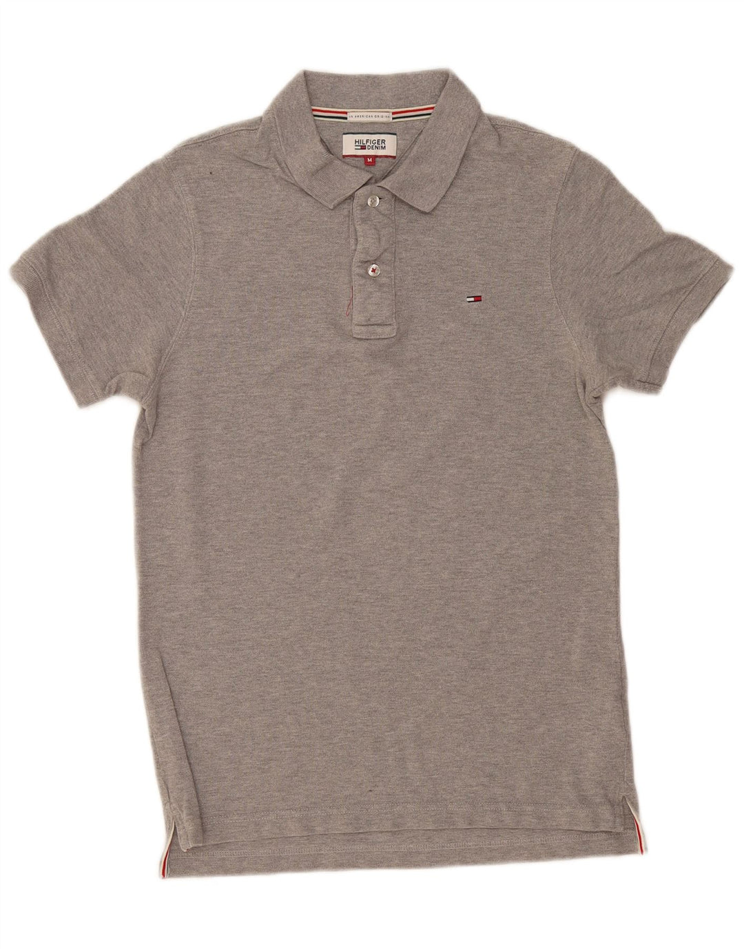 Tricou polo Tommy Hilfiger pentru bărbați, bumbac, gri mediu
