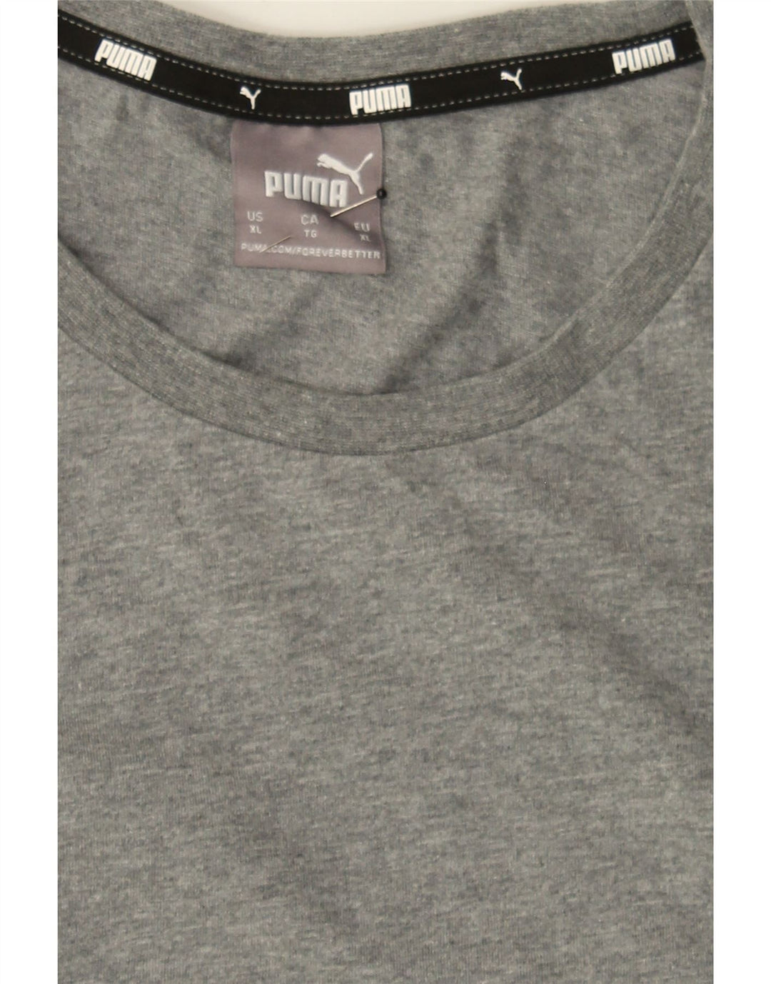 PUMA Mens T-Shirt Top XL Grey Cotton Vintage Puma and Second-Hand Puma from Messina Hembry 