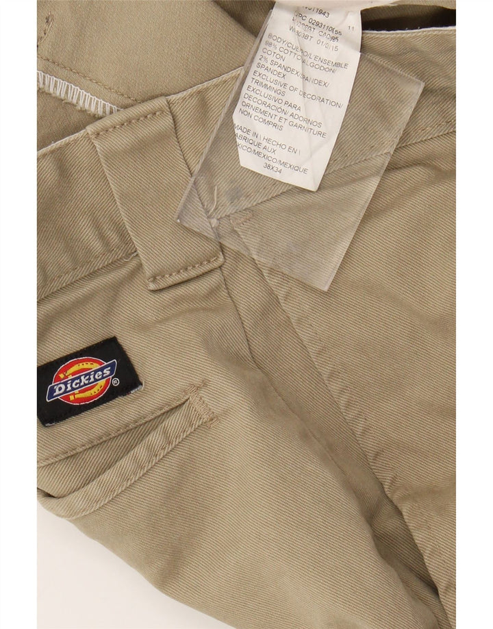 DICKIES Pantaloni chino slim skinny pentru bărbați L38 L34 bumbac bej
