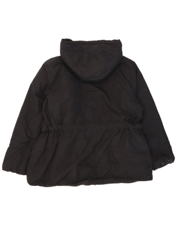 Jachetă căptușită cu glugă pentru femei Marks & Spencer UK 20 2XL Poliester negru