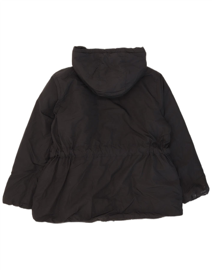 Jachetă căptușită cu glugă pentru femei Marks & Spencer UK 20 2XL Poliester negru