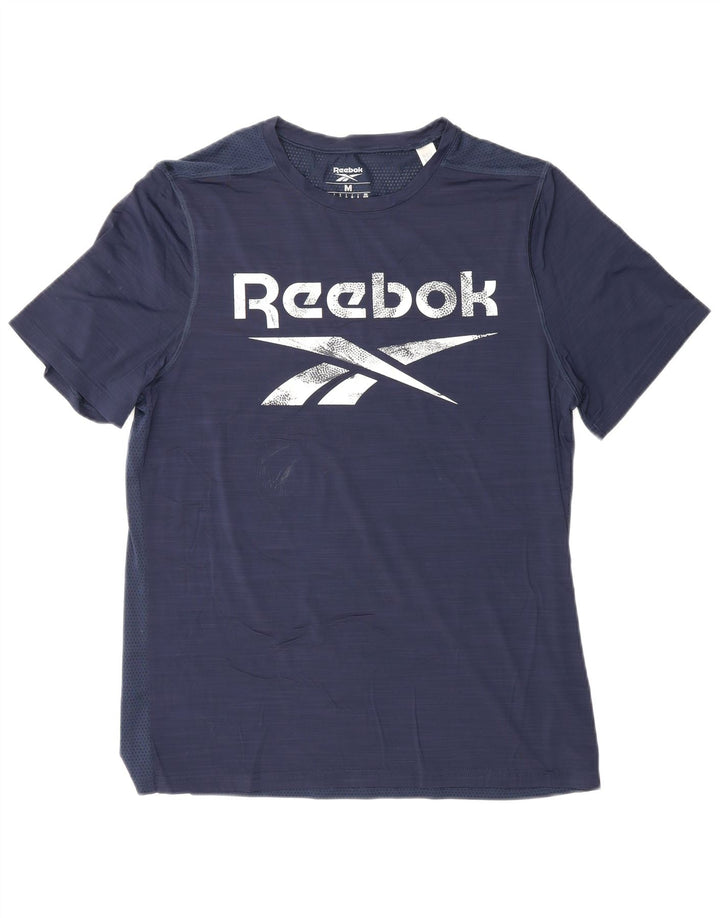 Tricou grafic REEBOK pentru bărbați Top Mediu Bleumarin