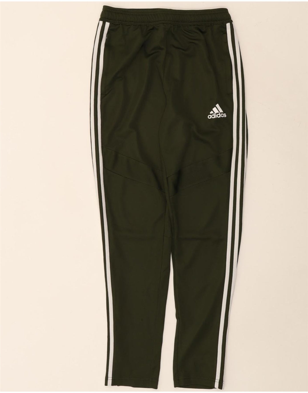 Pantaloni de trening Adidas Climacool pentru baieti 13-14 ani Kaki Poliester