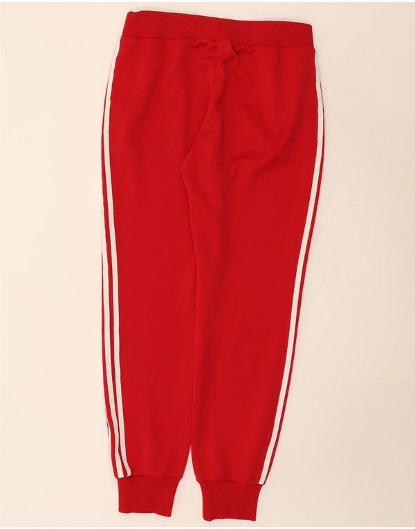 Pantaloni de trening Adidas pentru femei Joggeri UK 14 Poliester roșu mare