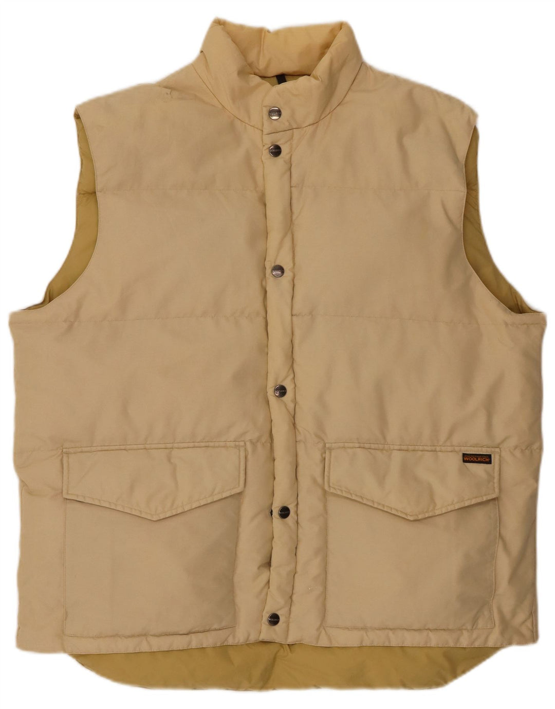 Gilet căptușit pentru bărbați Woolrich UK 42 XL, bej, nailon