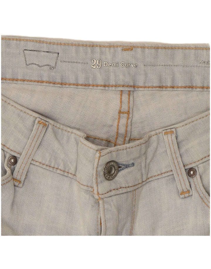 Blugi skinny de damă LEVI'S Demi Curve distressed W29 L29 Albastru