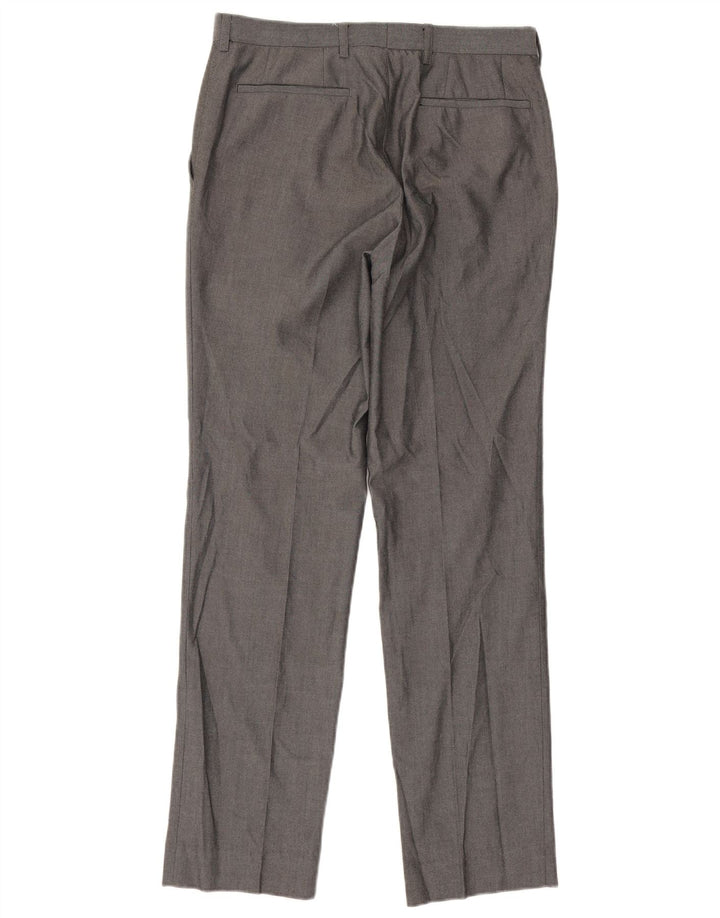 Marks & Spencer Pantaloni drepți pentru bărbați L30 L31 Poliester gri