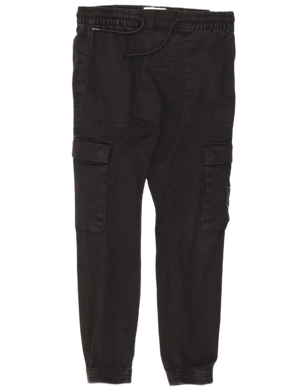 Calvin Klein Pantaloni de jogging pentru femei Cargo Medium W30 L28 Bumbac negru