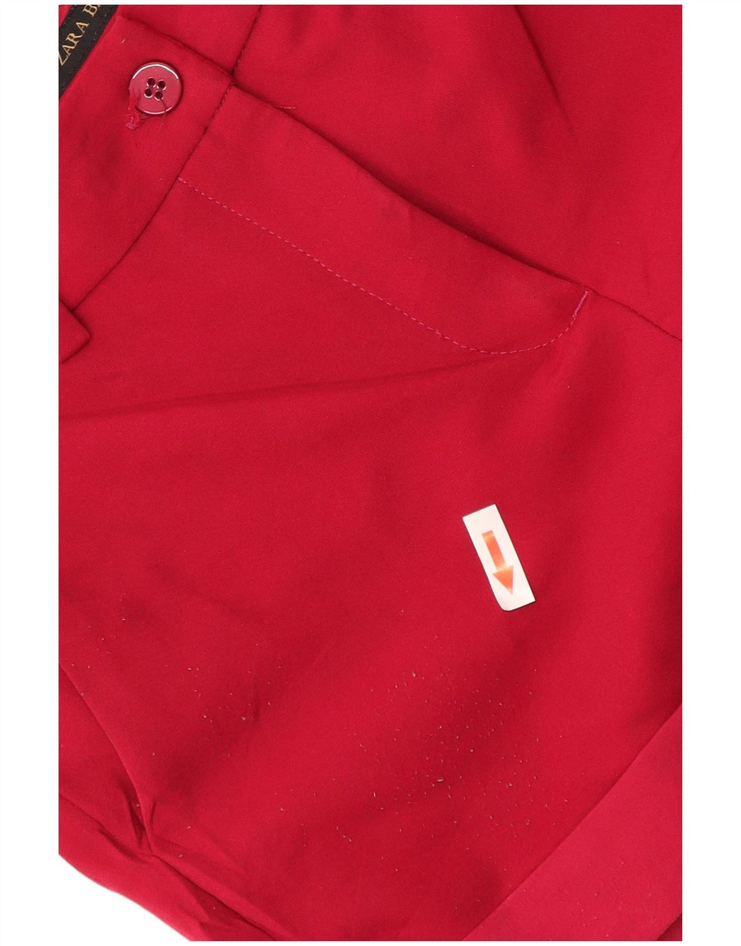 Pantaloni scurti chino pentru femei Zara mici W26 poliester roșu