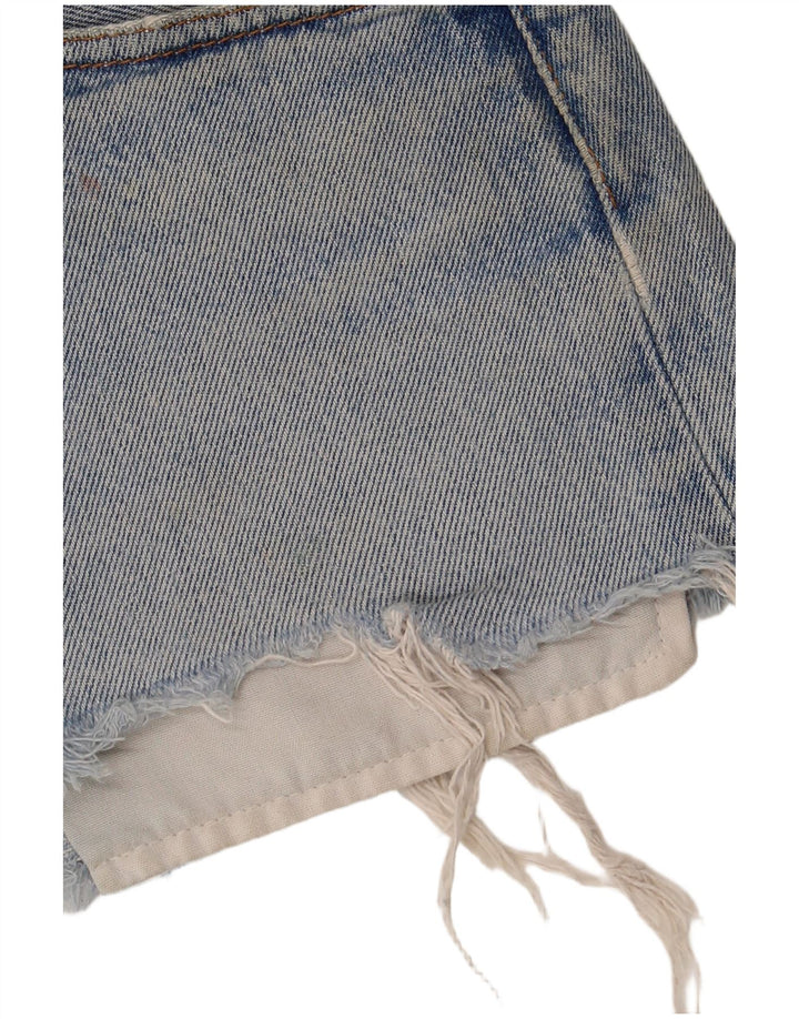 Fusta mini denim 501 distressed Levi's W31 bumbac albastru mediu