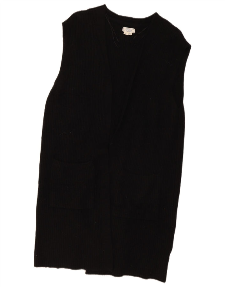 Pulover cardigan deschis pentru femei Fat Face UK 14 Lână neagră medie
