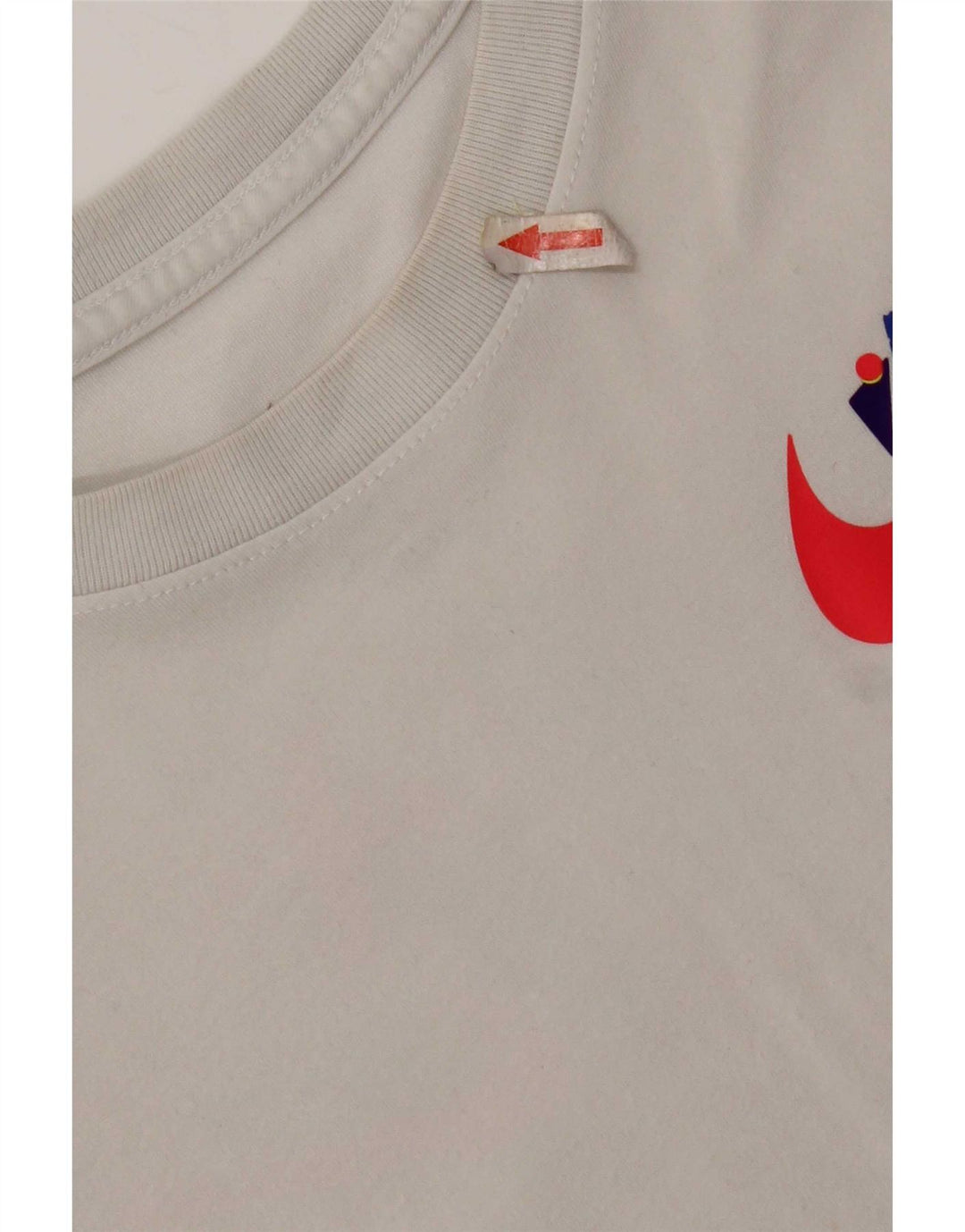 Tricou grafic Nike Dri Fit pentru bărbați Top din bumbac alb mediu