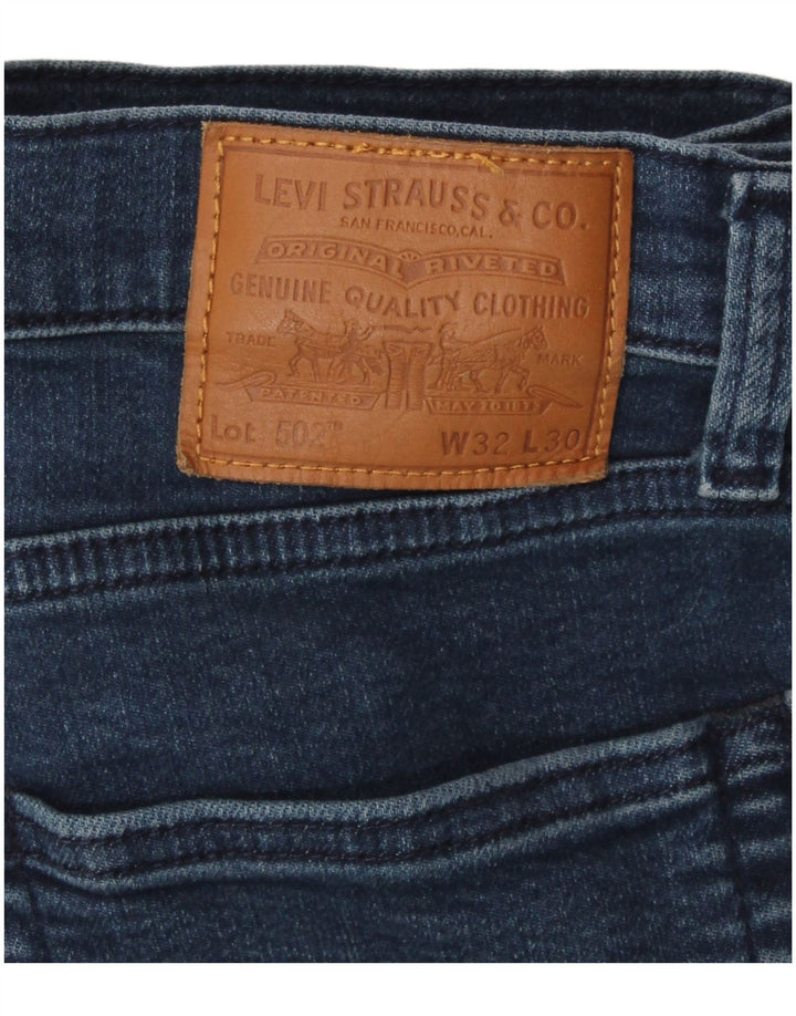 Blugi conici pentru bărbați Levi's 502 W32 L30 Bumbac albastru