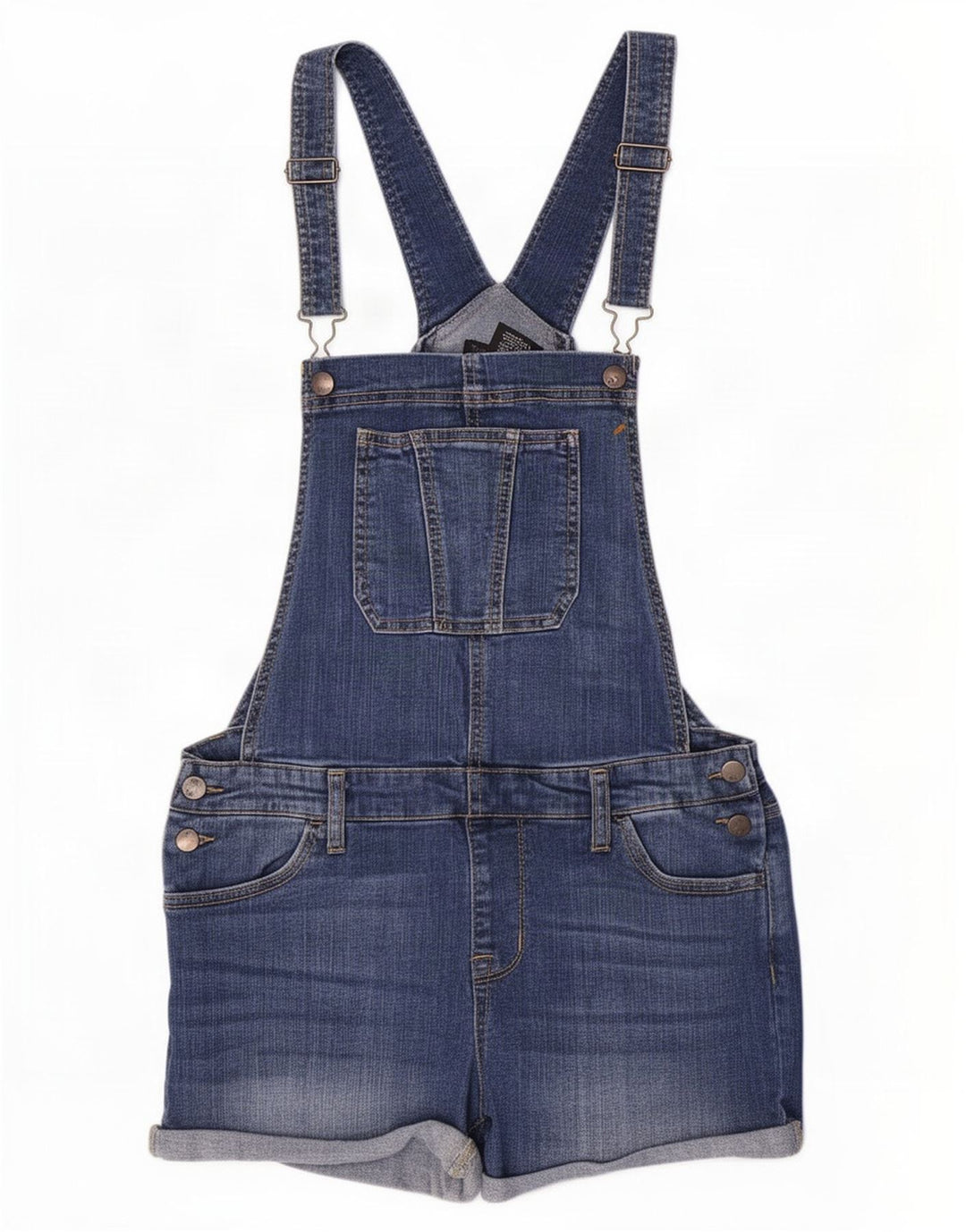 Salopete elastice Mossimo pentru femei, pantaloni scurți din denim W30, bumbac albastru