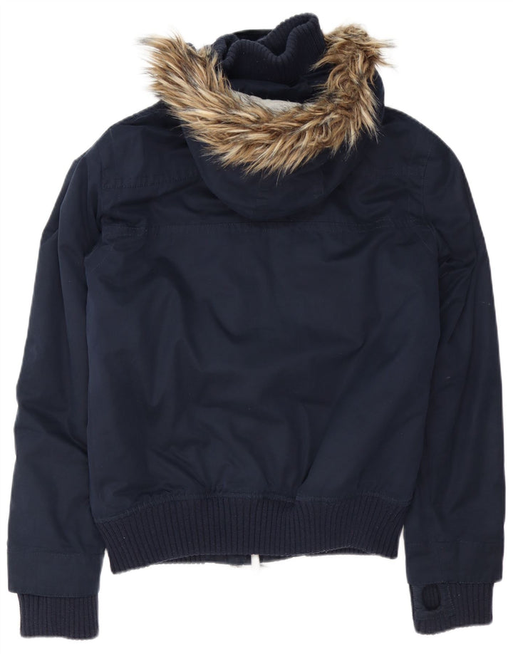 Jachetă bomber cu glugă The Windbomber pentru bărbați Superdry UK 38 Medium Bleumarin