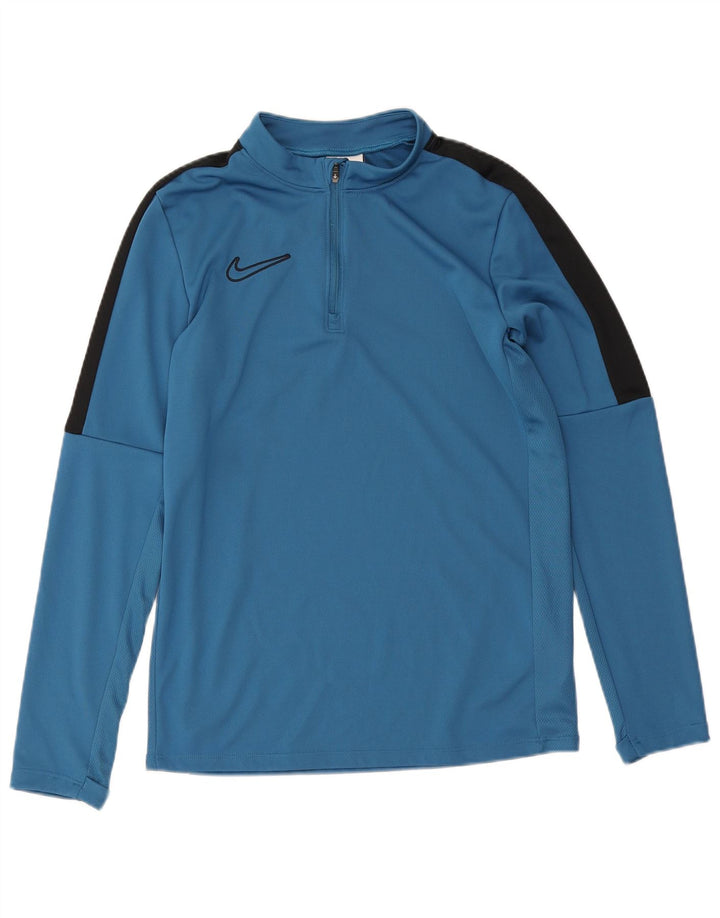 Trening pentru băieți Dri Fit Pullover Top 10-11 ani albastru mediu