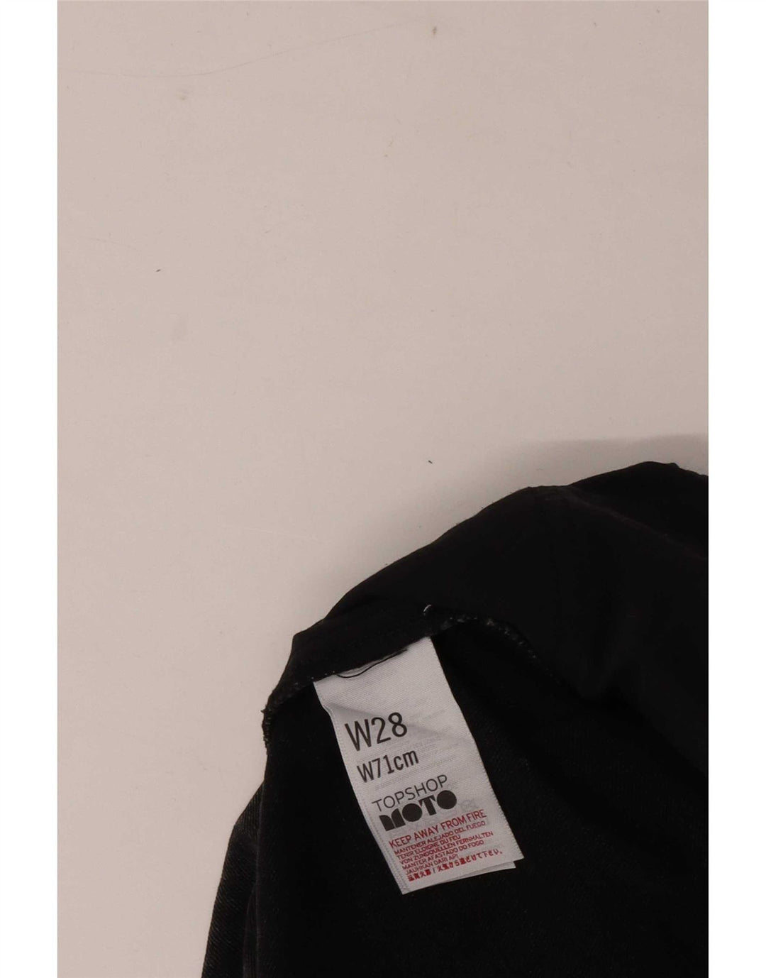 Fusta mini denim Topshop pentru femei W28 bumbac negru mediu