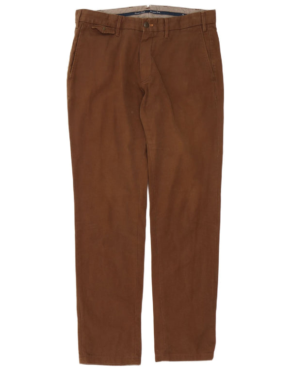 Pantaloni chino Massimo Dutti pentru bărbați, cu croiala lejeră, EU 40 Medium W31 L32 Maro