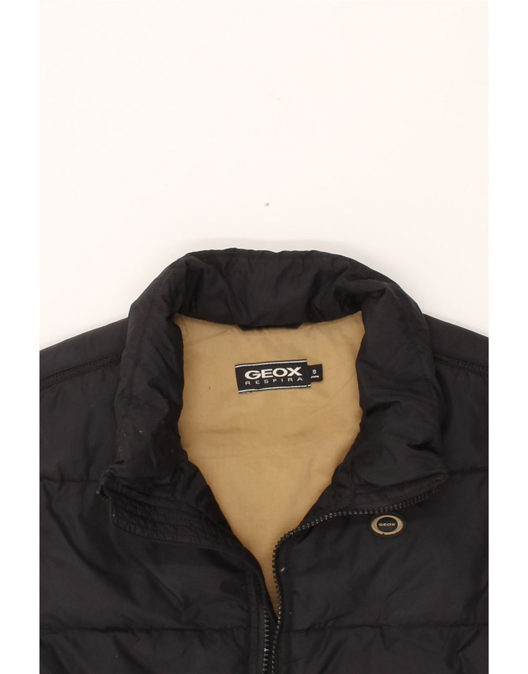 GEOX Boys Respira Padded Gilet 7-8 Years Black Vintage Geox and Second-Hand Geox from Messina Hembry 
