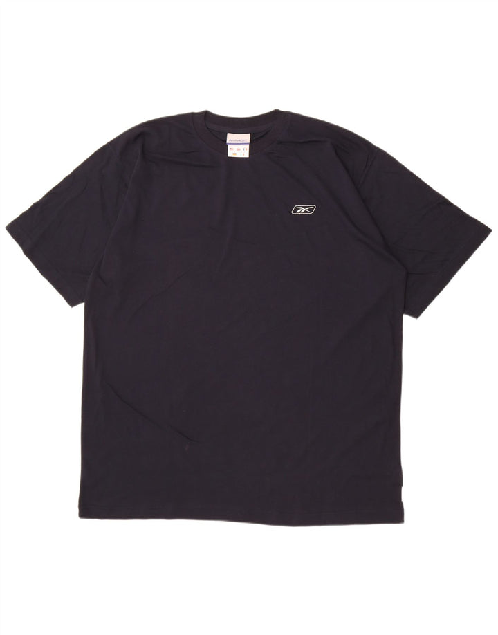 Tricou pentru bărbați Reebok Top XL din bumbac bleumarin