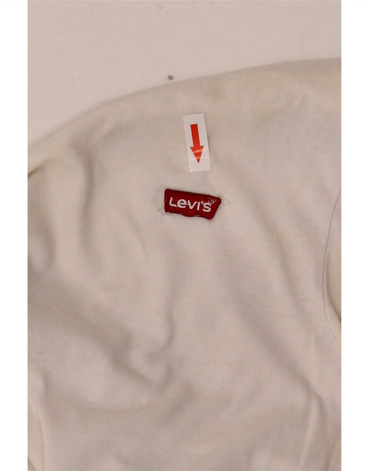 Tricou pentru femei Levi's Top UK 8 Small Bumbac alb