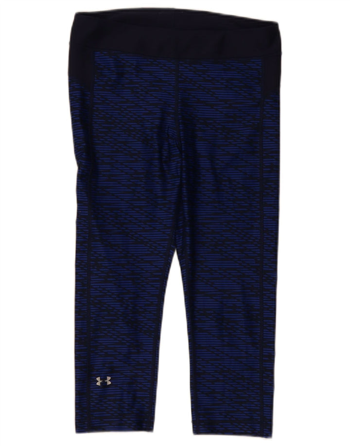 Leggings Capri pentru femei UNDER ARMOUR UK 14 Medium Bleumarin Geometric