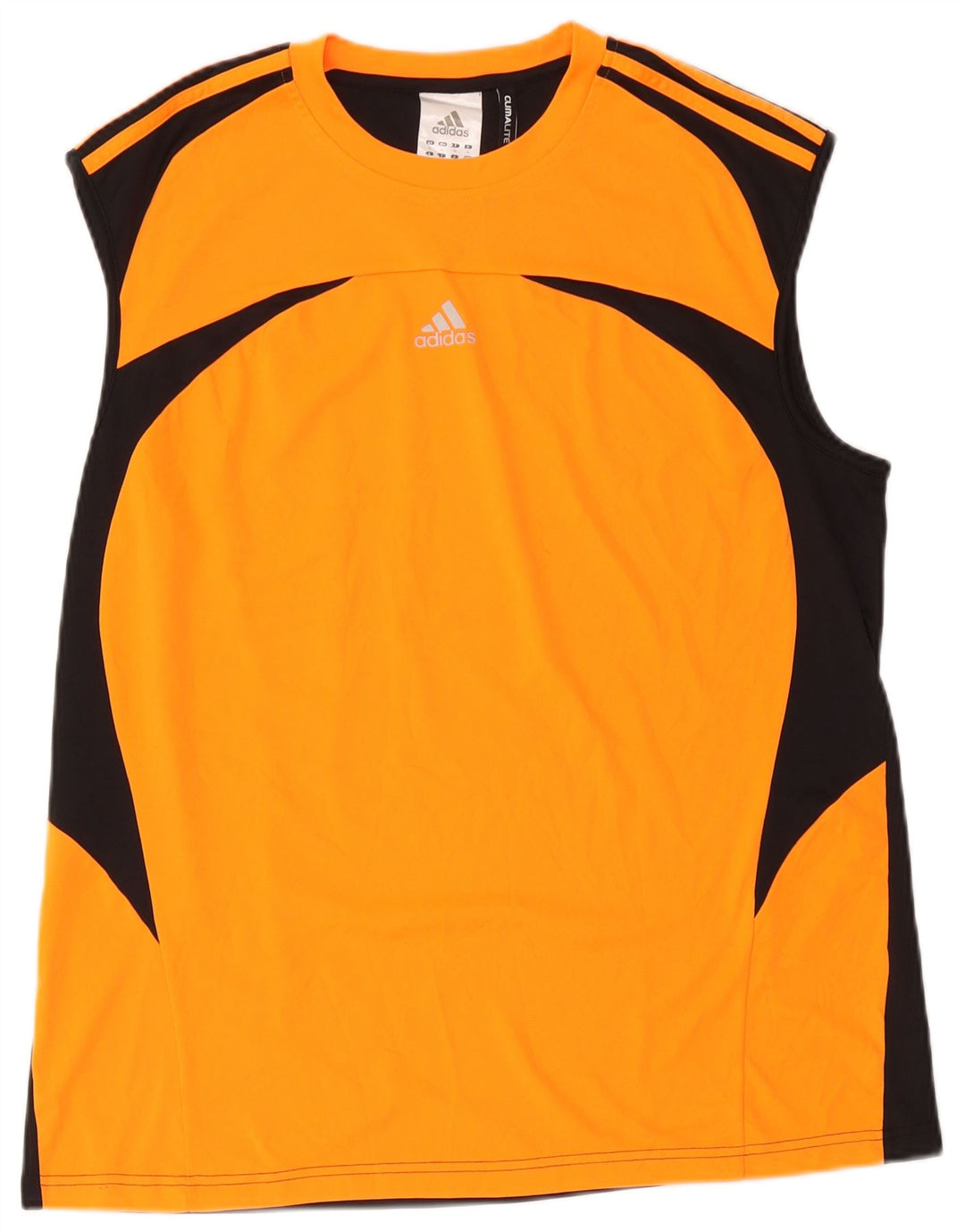 Adidas Climalite Vest Top XL Orange Colorblock Poliester