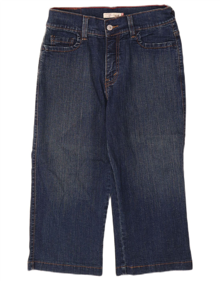 Jeans Capri pentru slăbire perfectă pentru femei 512 LEVI'S US 8 Medium W28 L19 Albastru