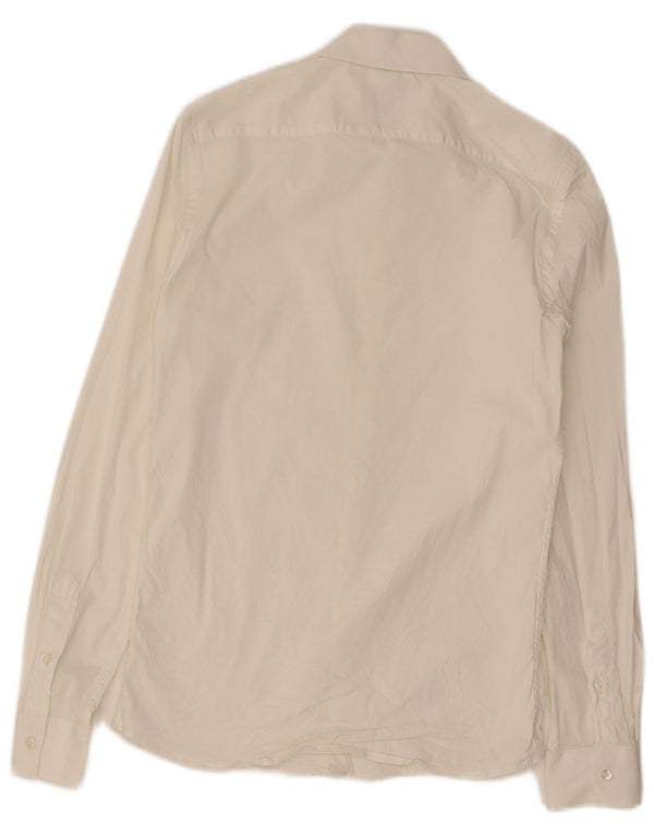 Cămașă Zara bărbați Super Slim Fit Mic Alb
