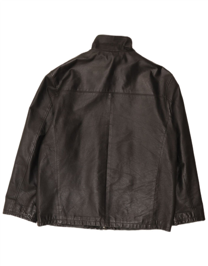 Jachetă de piele pentru bărbați Angelo Litrico UK 38 Medium Black