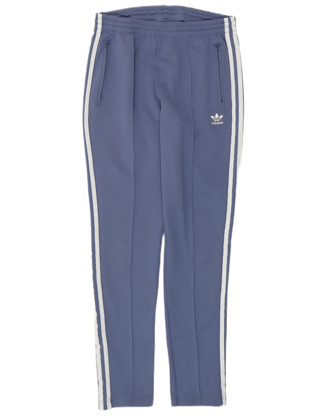 Pantaloni de trening ADIDAS pentru femei UK 12 Poliester albastru mediu