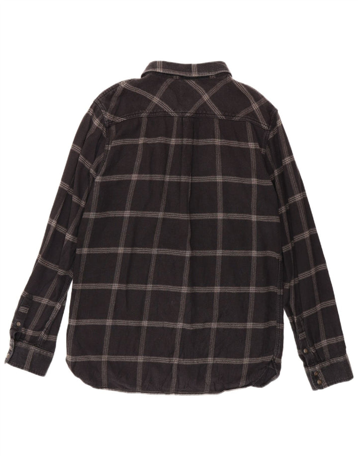 Cămașă de flanel pentru bărbați Vans, croită, XL, bumbac cu carouri gri