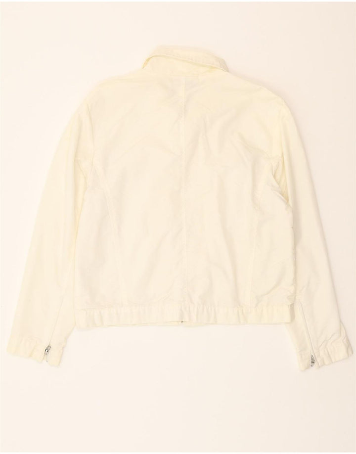 MULTIBLU Womens Bomber Jacket UK 16 Large White Polyamide Vintage Multiblu and Second-Hand Multiblu from Messina Hembry 