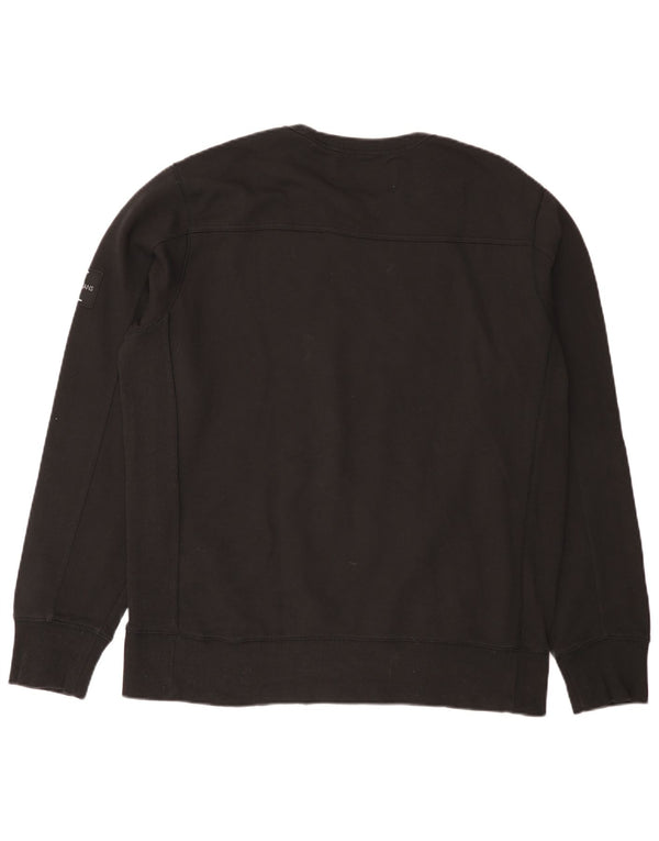 Pulover Calvin Klein Jeans pentru bărbați, bumbac negru 2XL