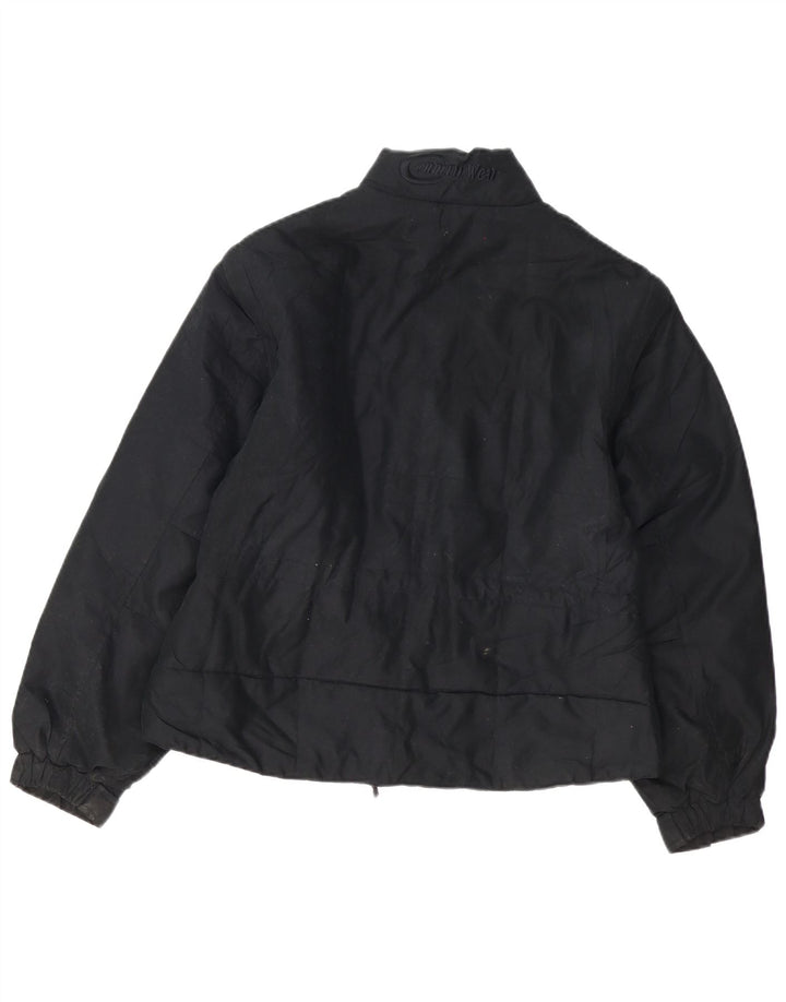 Bomber vintage pentru bărbați UK 36 Poliester negru mic