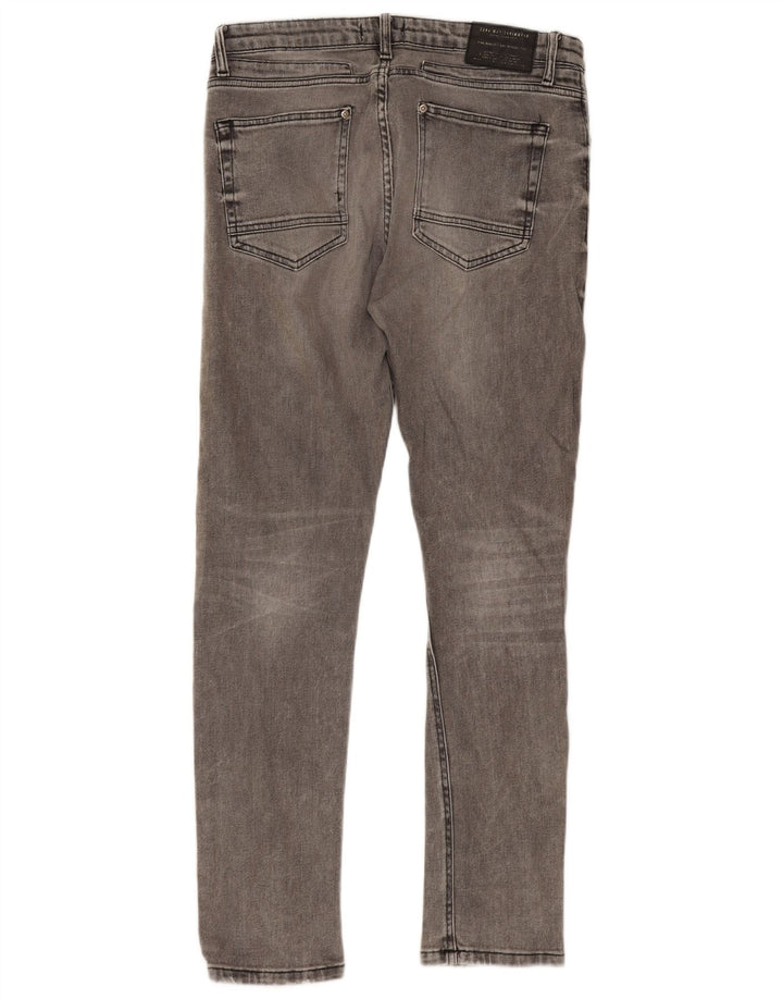 Blugi slim pentru bărbați de la Zara EU 42 Large W32 L31 Gri