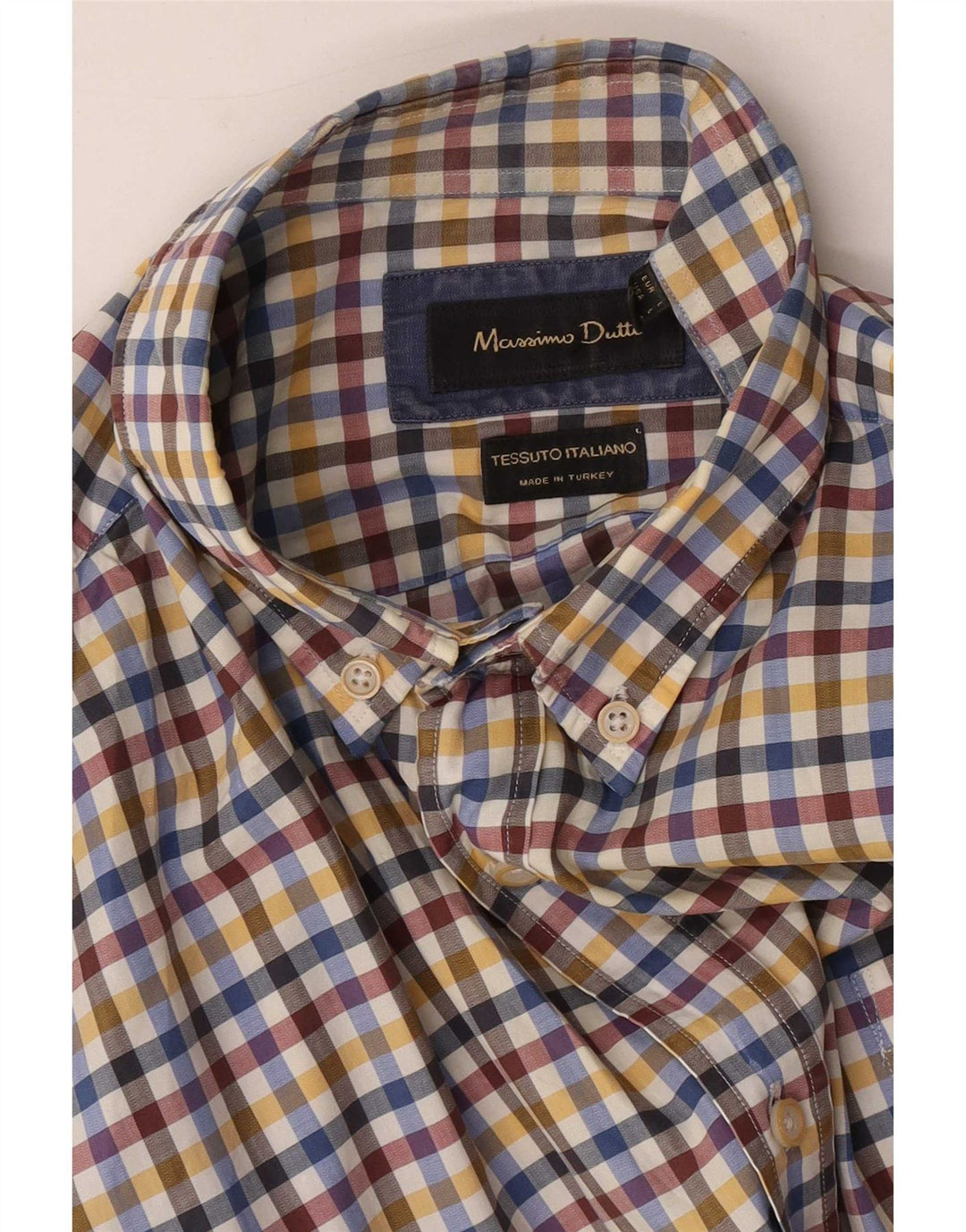 Cămașă Massimo Dutti pentru bărbați, mare, multicoloră, vichy