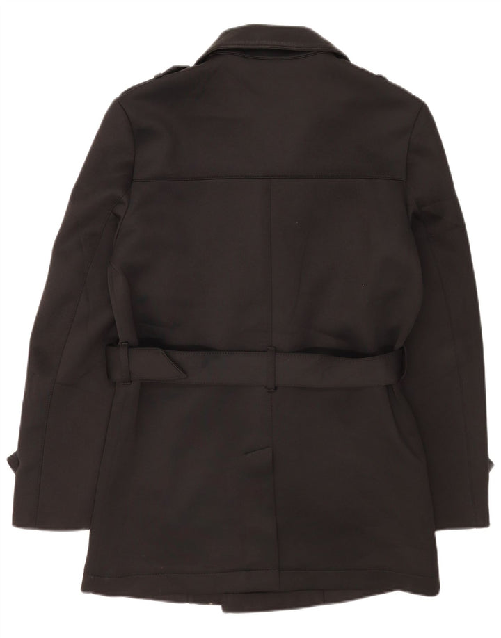 Trench pentru bărbați Zara UK 38 Poliester mediu negru