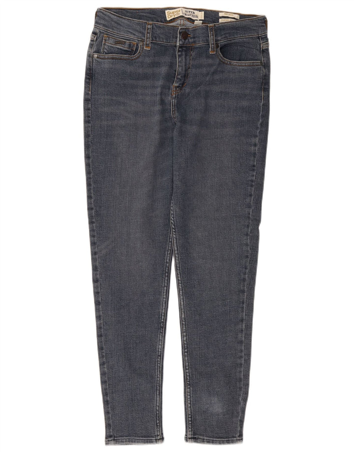 SUPERDRY blugi super skinny pentru femei cu talie medie W31 L30 bumbac bleumarin
