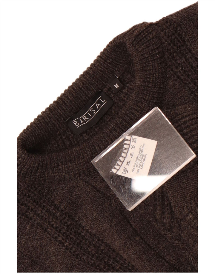 Pulover Barisal pentru bărbați, loose fit, cu decolteu, poliacrilic, gri mediu