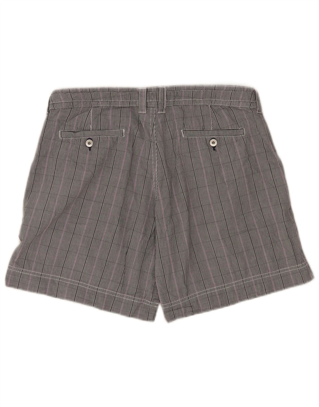 Pantaloni scurți casual Champion pentru femei, mediu W30, bumbac cu carouri gri